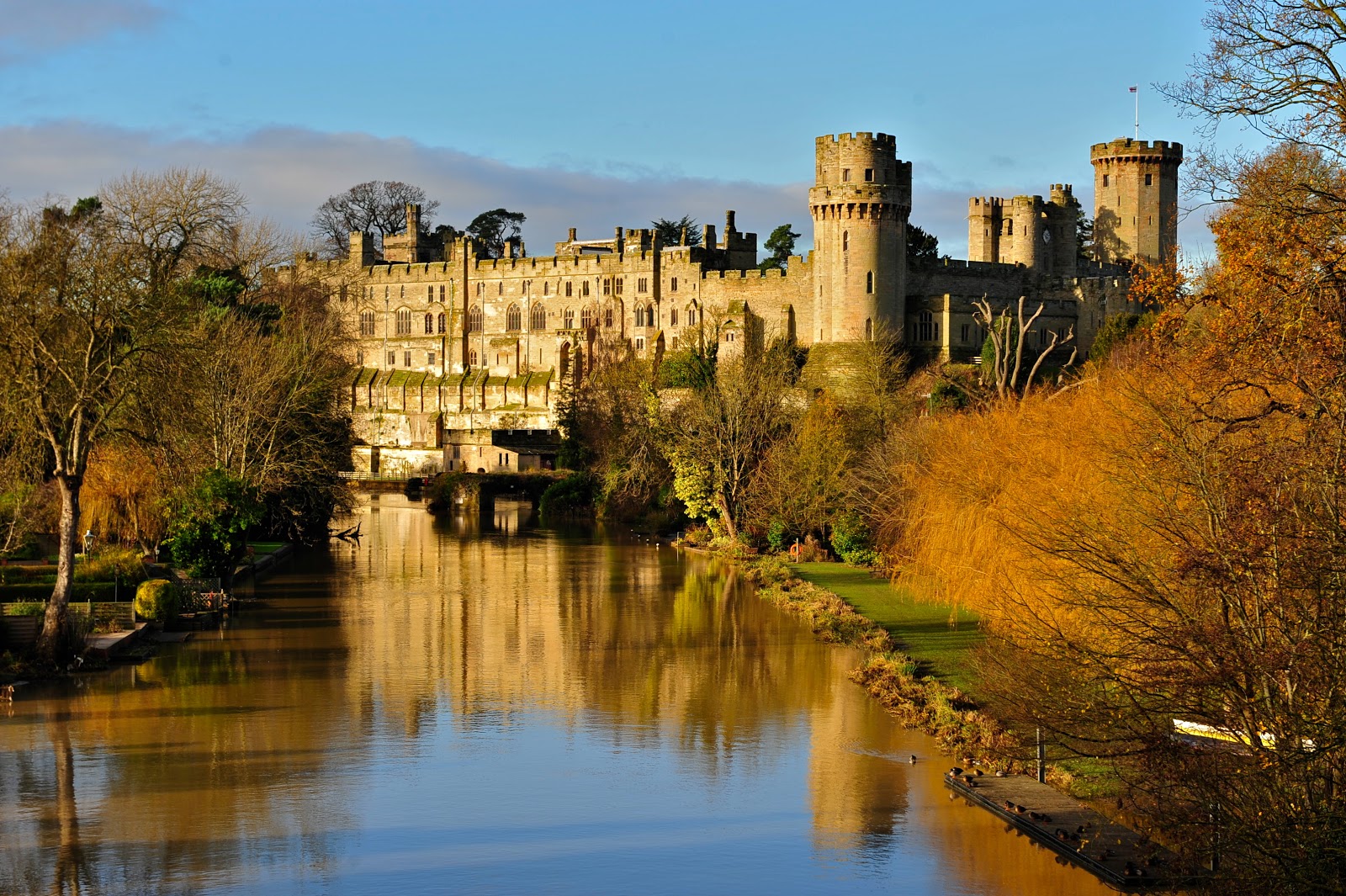 Warwick Castle - medieval castle built 1068 by William the Conquer 